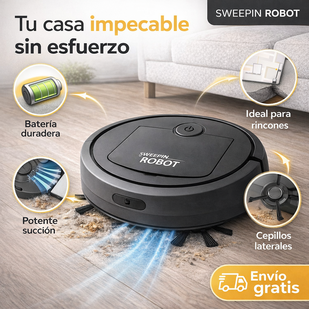 🤖 SWEEPIN ROBOT PRO 360 - Limpieza Inteligente 🧹✨